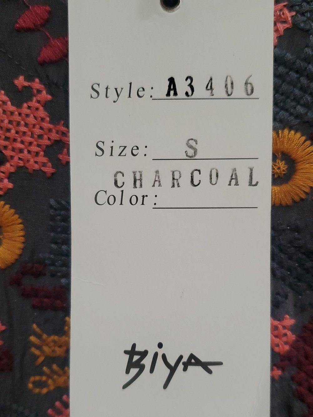 Embroidered Silk Gray Tunic - Picture 2 of 13